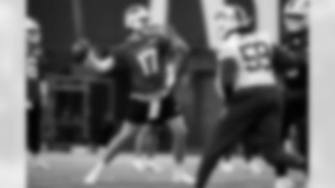 Josh Allen (17). Buffalo Bills Week 9 Practice, October 31, 2025 at Buffalo Bills Training Center.