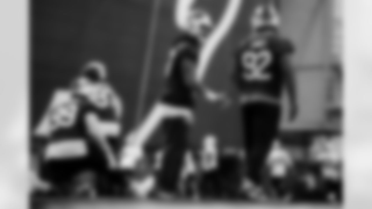 A.J. Epenesa, DaQuan Jones. Buffalo Bills Week 15 Practice, December 11, 2025 at Buffalo Bills Training Center.