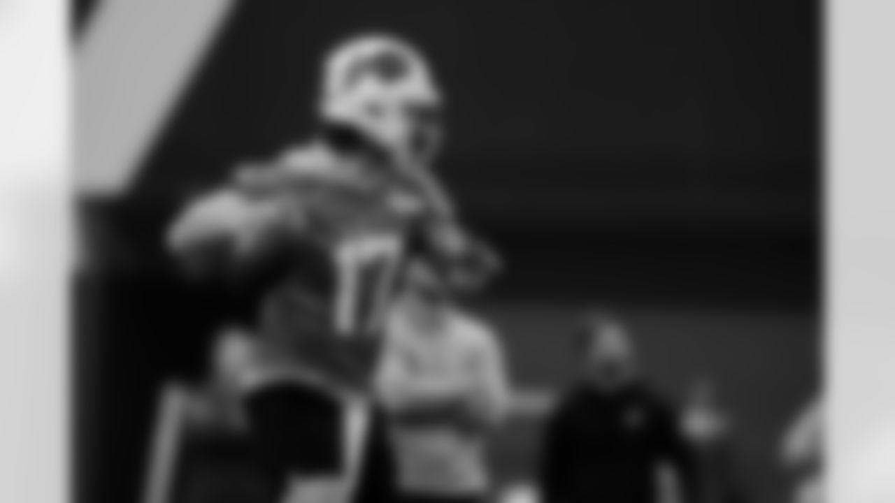 Josh Allen (17). Buffalo Bills Week 17 Practice, December 26, 2025 at Buffalo Bills Training Center.