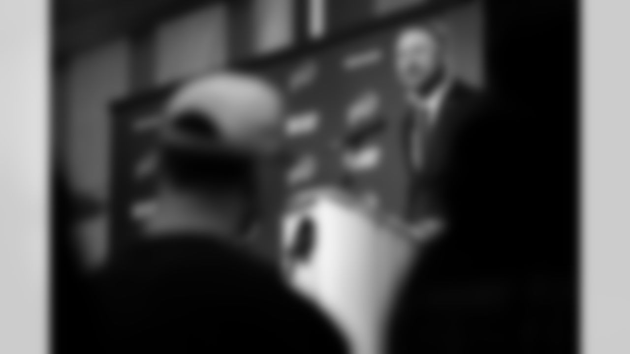 Joe Brady's Head Coach Introduction, January 29, 2026 at Buffalo Bills Training Center.