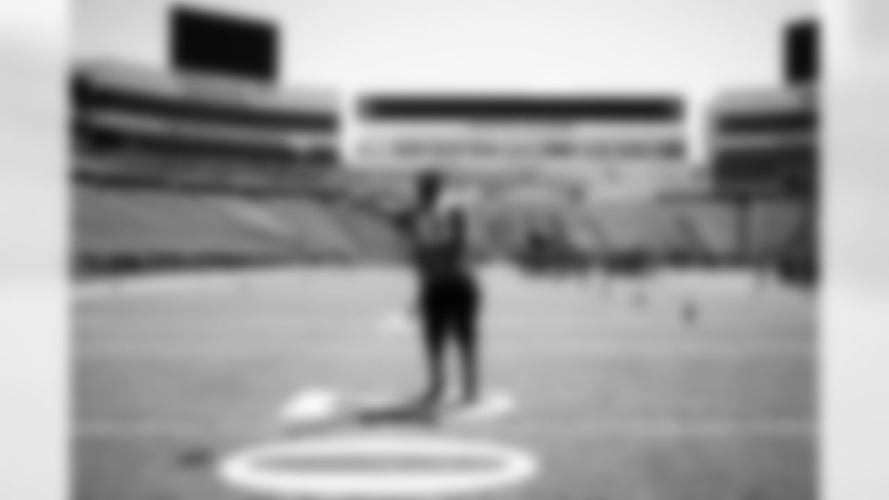 Zion Logue (93). Buffalo Bills and Wegmans Play 60, May 16, 2025 at Highmark Stadium.