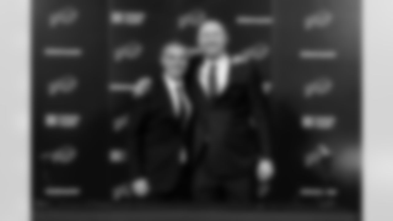 Joe Brady's Head Coach Introduction, January 29, 2026 at Buffalo Bills Training Center.