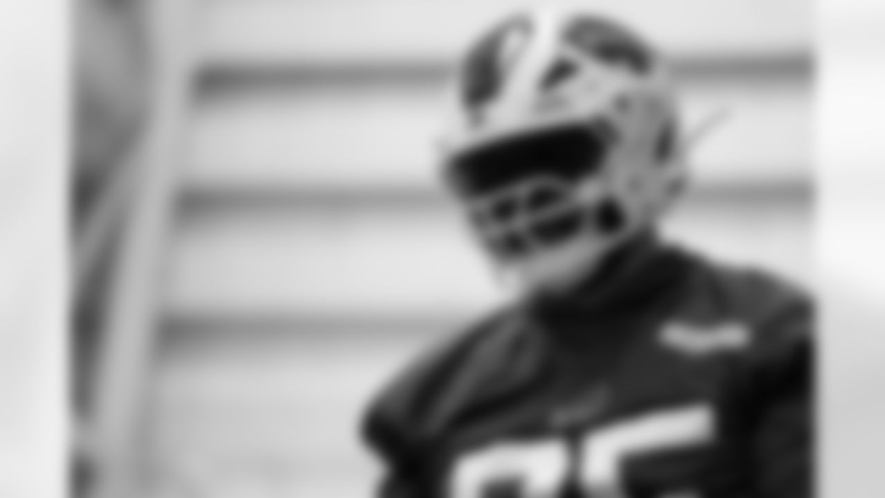 Morgan Fox (75). Buffalo Bills Week 12 Practice, November 18, 2025 at Buffalo Bills Training Center.