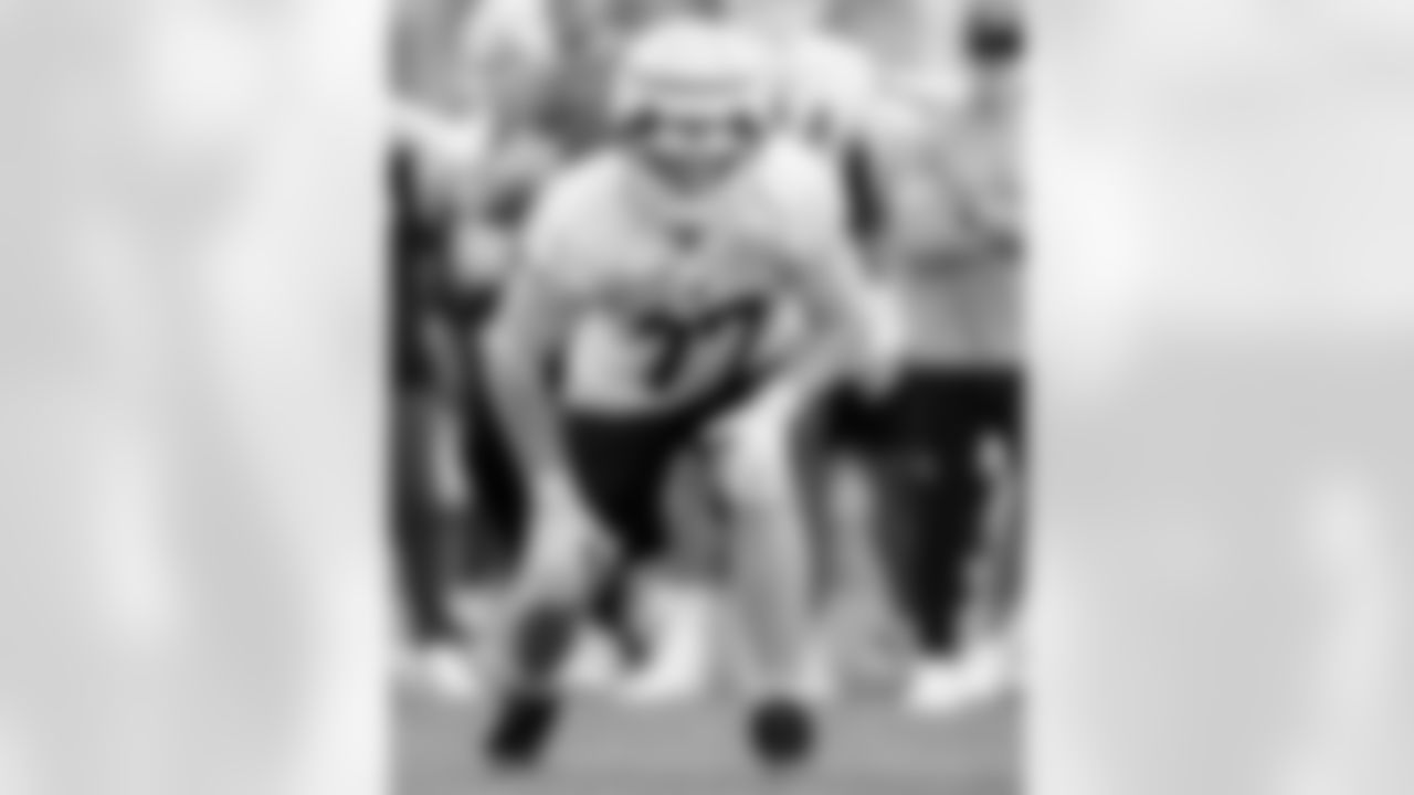 Chase Lundt (77). Buffalo Bills Training Camp, July 25, 2025 at St. John Fisher University.