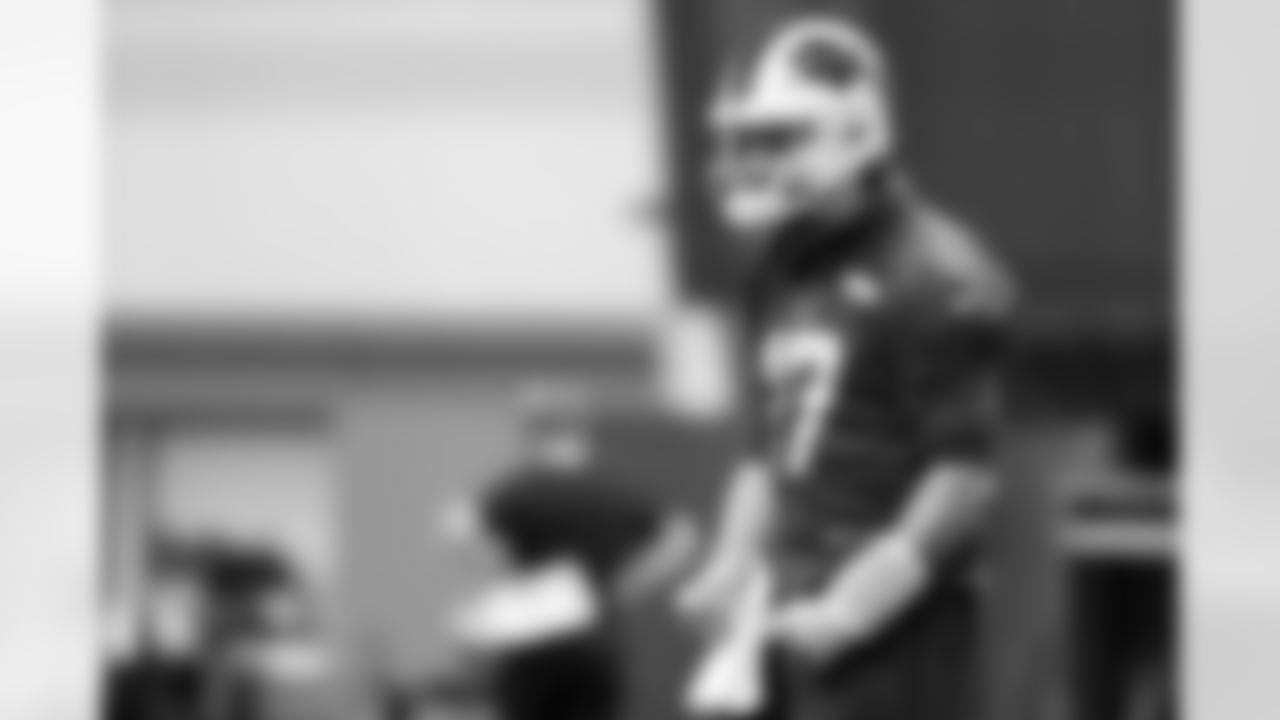 Josh Allen (17). Buffalo Bills Divisional Round Practice, January 14, 2026 at Buffalo Bills Training Center.