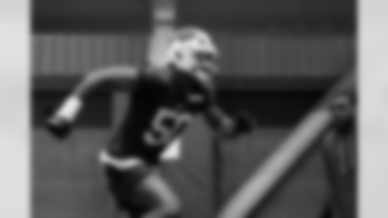 Greg Rousseau. Buffalo Bills Week 15 Practice, December 11, 2025 at Buffalo Bills Training Center.