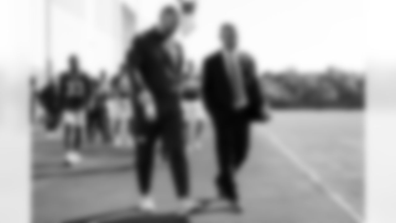 Joe Brady , Brandon Beane. A behind the scenes look at the Buffalo Bills team photo, September 22, 2024 at One Bills Drive.