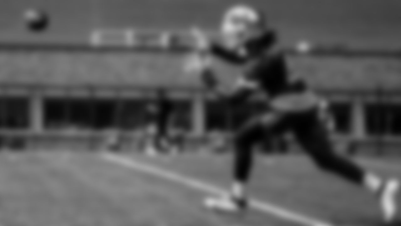 Shaq Thompson (45). Buffalo Bills Training Camp, July 24, 2025 at St. John Fisher University.