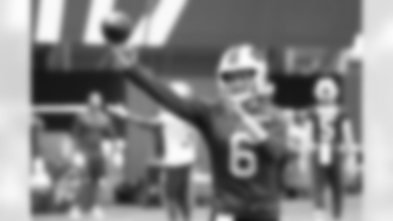 Shane Buechele (6). Buffalo Bills Week 9 Practice, October 30, 2025 at the Buffalo Bills Training Center.