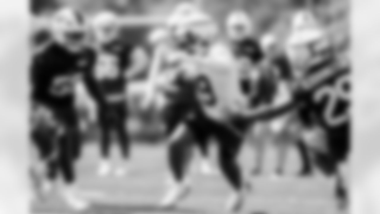KJ Hamler (19). Buffalo Bills Training Camp, July 24, 2025 at St. John Fisher University.