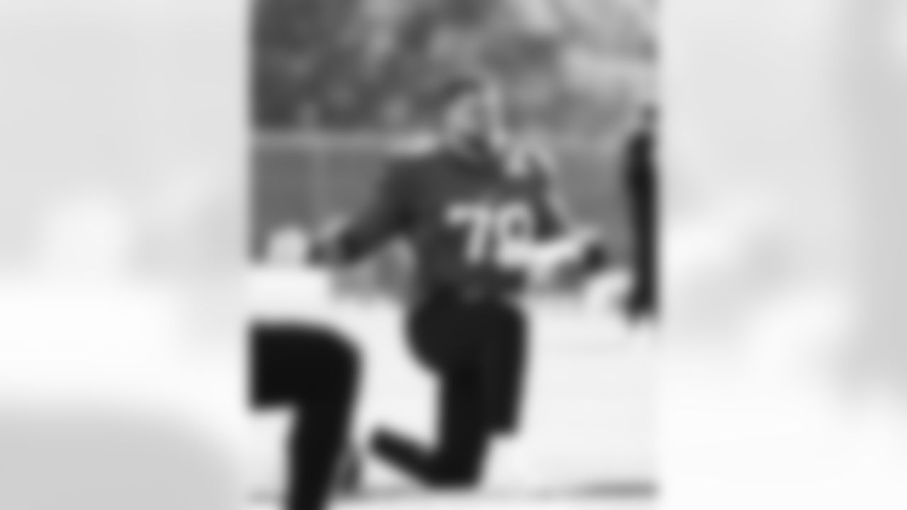 Alec Anderson (70). Buffalo Bills Week 9 Practice, October 29, 2025 at the Buffalo Bills Training Center.