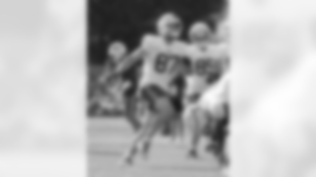 Matt Sokol (87). Buffalo Bills Training Camp, July 28, 2025 at St. John Fisher University.