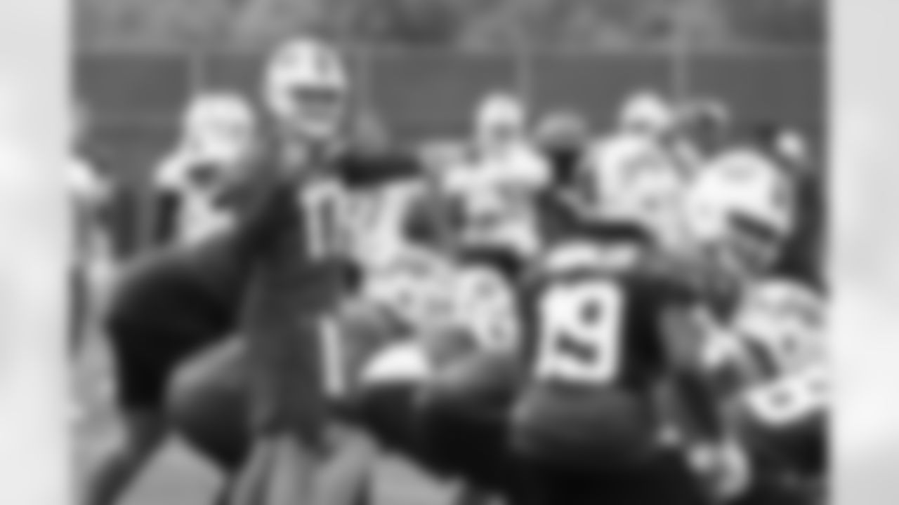 Josh Allen (17). Buffalo Bills OTA workouts, May 27, 2025 at the Buffalo Bills Training Center.