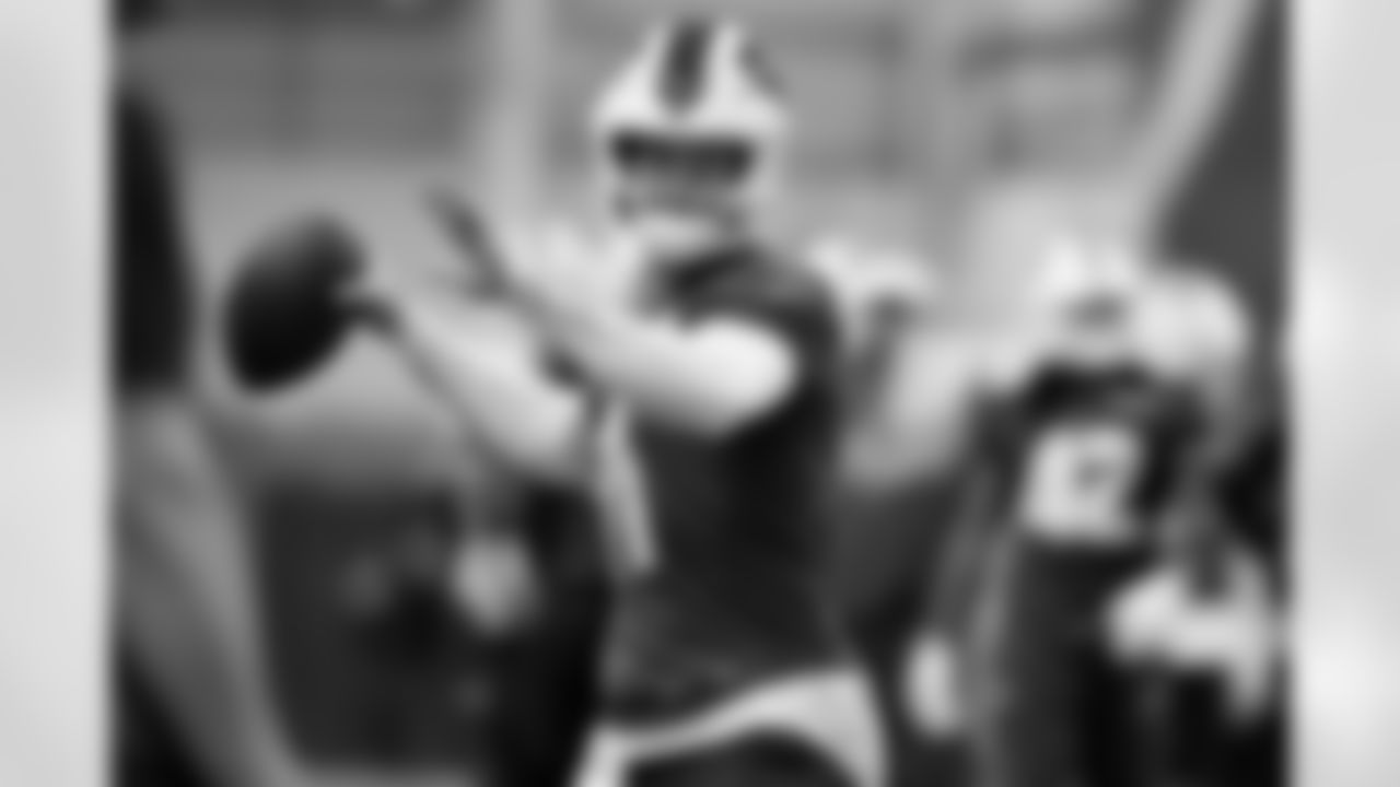 Mitchell Trubisky (11). Buffalo Bills Week 13 Practice, November 26, 2025 at Buffalo Bills Training Center.