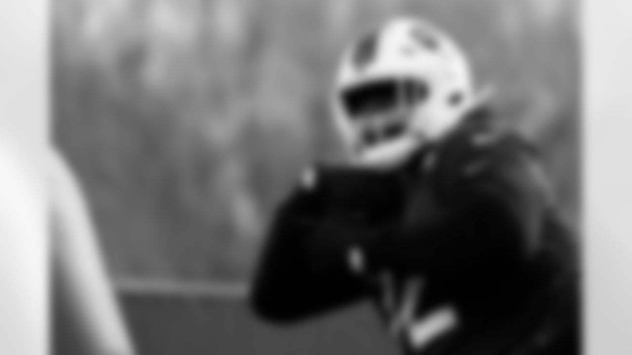 Phidarian Mathis (72). Buffalo Bills Week 8 Practice, October 24, 2025 at Buffalo Bills Training Center.