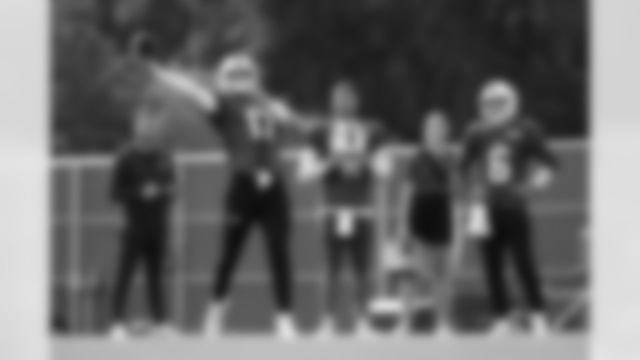 Josh Allen (17), Mitchell Trubisky (11), Shane Buechele (6). Buffalo Bills Training Camp, August 13, 2025 at Buffalo Bills Training Facility.