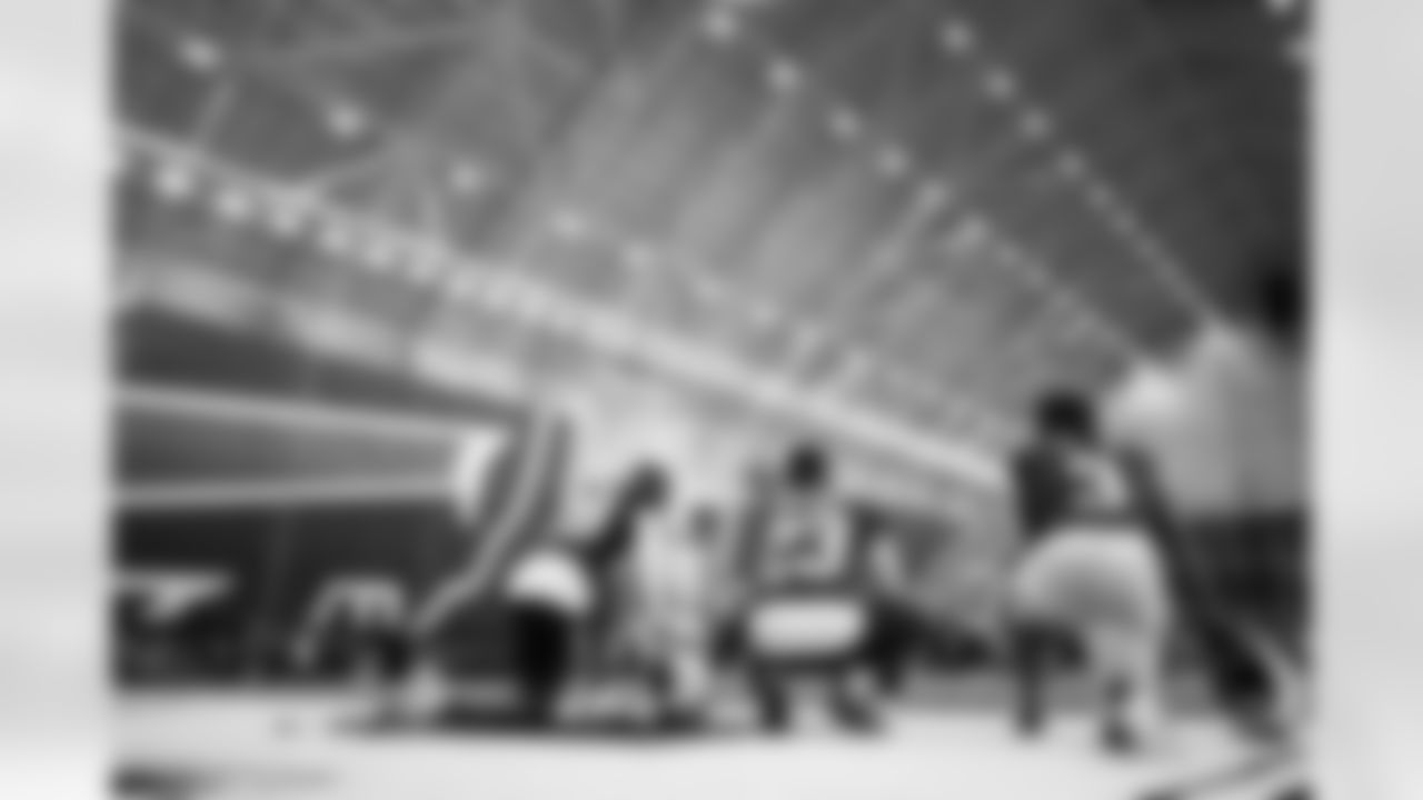 Sam Franklin Jr. (28), Dane Jackson (23), Damar Hamlin (3). Buffalo Bills Divisional Round, January 15, 2026 at Buffalo Bills Training Center.