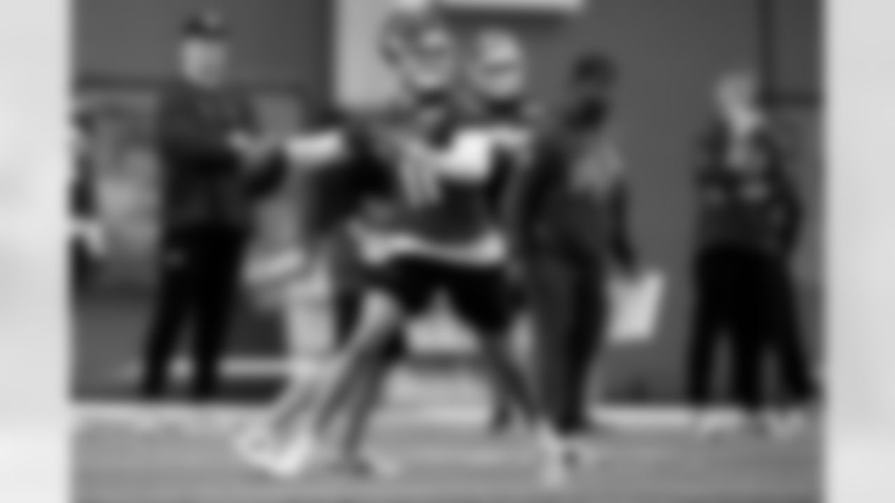 Mitchell Trubisky (11). Buffalo Bills Week 18 practice, January 01, 2026 at Buffalo Bills Training Center.