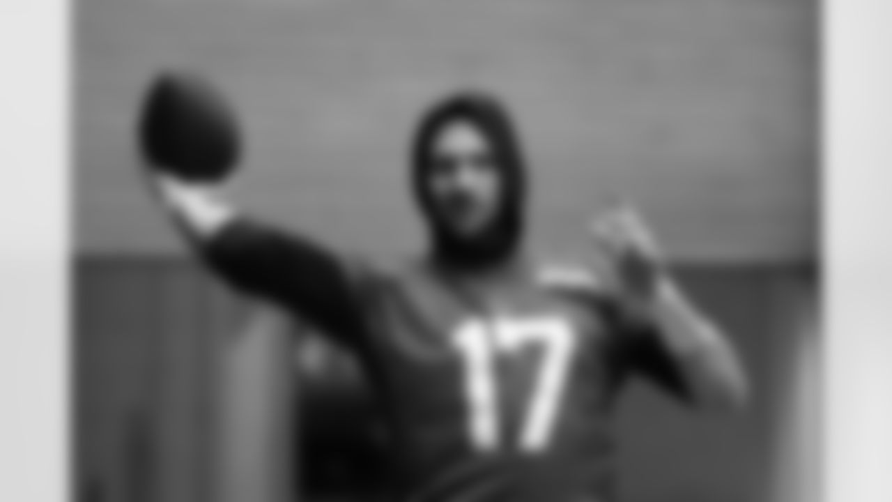 Josh Allen (17). Buffalo Bills Wild Card Week Friday Practice, January 09, 2026 at Buffalo Bills Training Center.