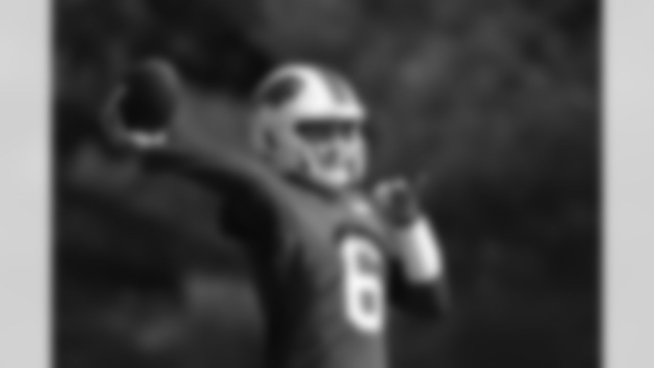 Shane Buechele (6). Buffalo Bills Training Camp, July 29, 2025 at St. John Fisher University.