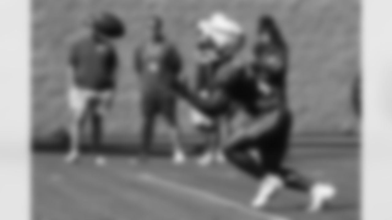 Brandon Codrington (29). Buffalo Bills Training Camp, August 27, 2025 at Buffalo Bills Training Facility.
