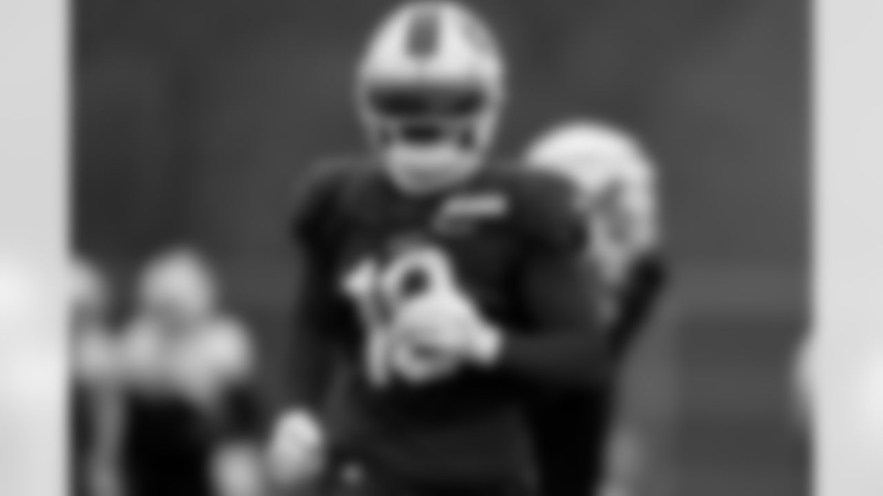 Elijah Moore (18). Buffalo Bills Week 10 Practice, November 05, 2025 at Buffalo Bills Training Center.