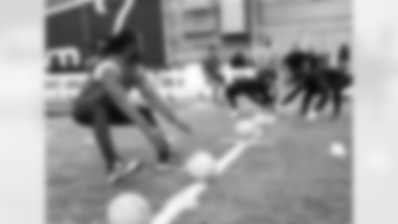James Cook. Buffalo Bills offseason workouts and dodgeball competition at One Bills Drive on May 15, 2024.