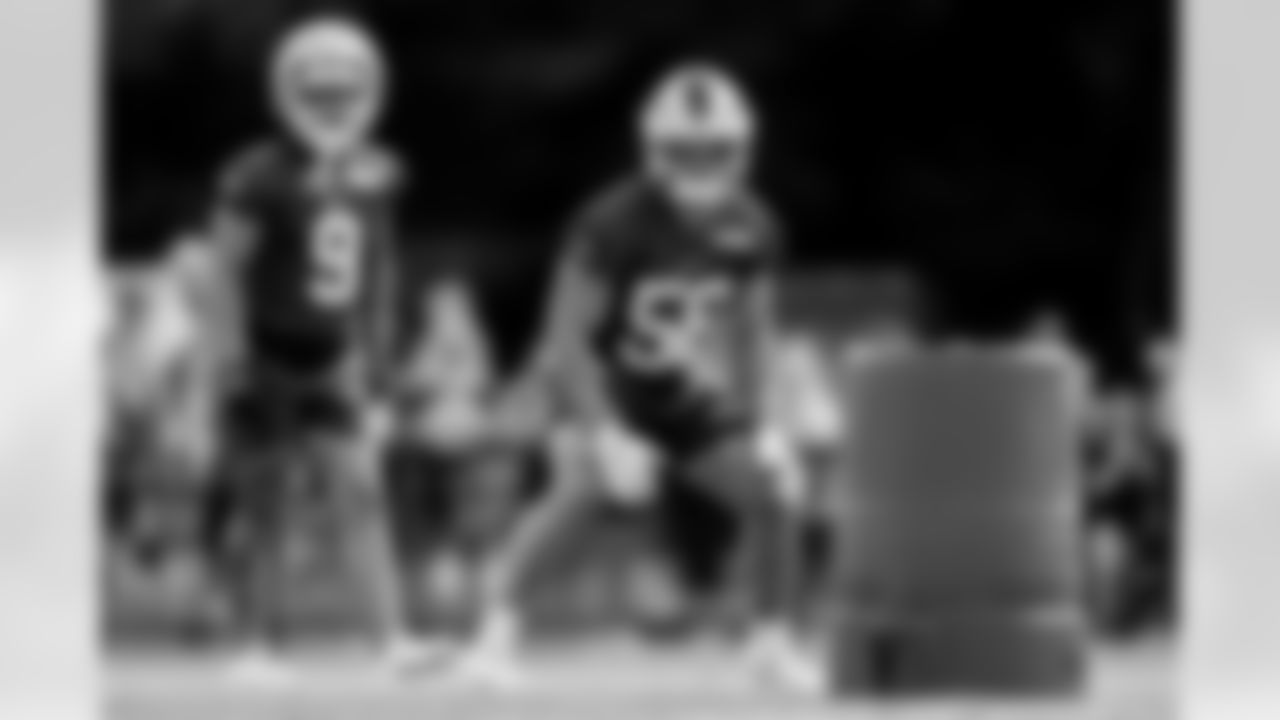 Matt Milano (58). Buffalo Bills Training Camp, July 27, 2025 at St. John Fisher University.