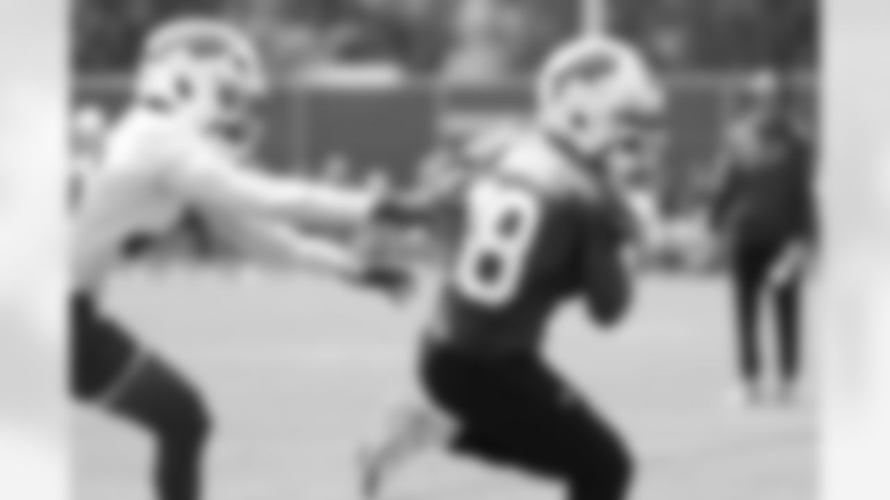 Elijah Moore (18). Buffalo Bills Mandatory Minicamp, June 10, 2025 at the Buffalo Bills Training Center.