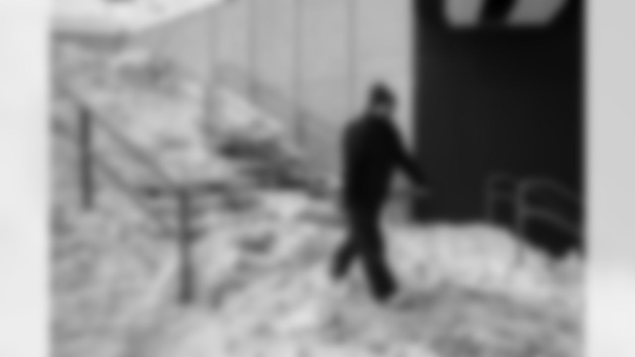 Snow removal at Highmark Stadium in preparation for a Divisional Round matchup against the Kansas City Chiefs, January 19, 2024.