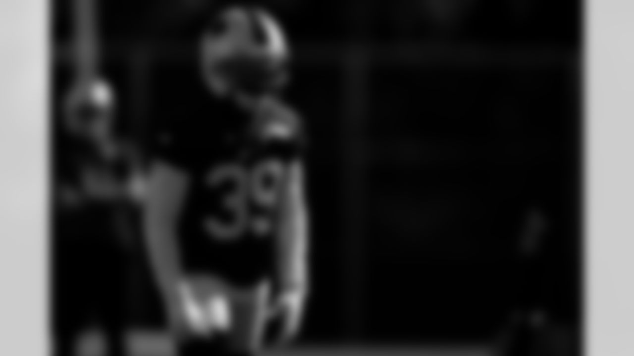Cam Lewis (39). Buffalo Bills Week 6 Practice, October 10, 2025 at Buffalo Bills Training Center.