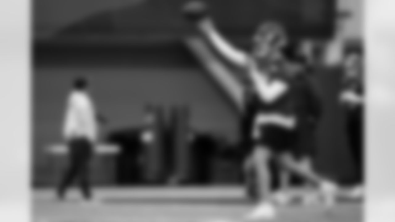 Mitchell Trubisky (11). Buffalo Bills Week 18 practice, January 01, 2026 at Buffalo Bills Training Center.