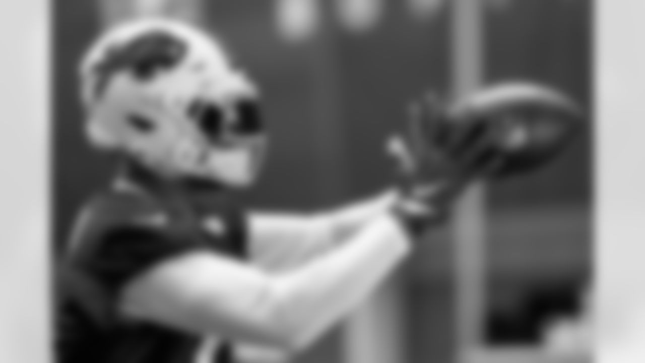 Keon Coleman (0). Buffalo Bills Week 14 Practice, December 04, 2025 at Buffalo Bills Training Center.