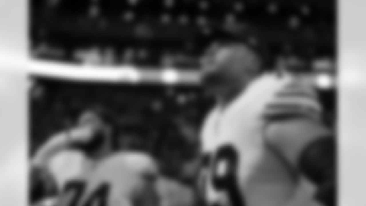 Spencer Brown (79). Atlanta Falcons vs Buffalo Bills, Regular Season, October 13, 2025 at Mercedes-Benz Stadium.