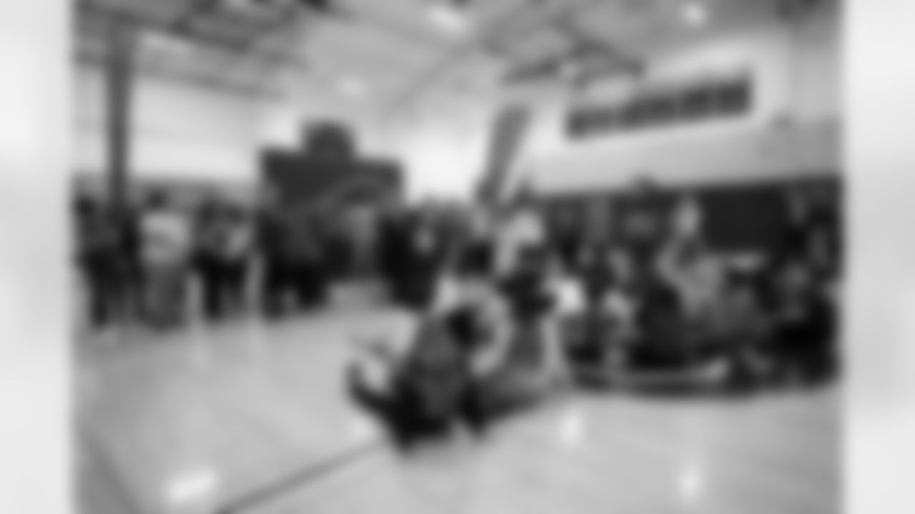 Damar Hamlin and U.S. Senate Majority Leader Chuck Schumer announce the HEARTS Act, December 09, 2024 at Cheektowaga Central High School.