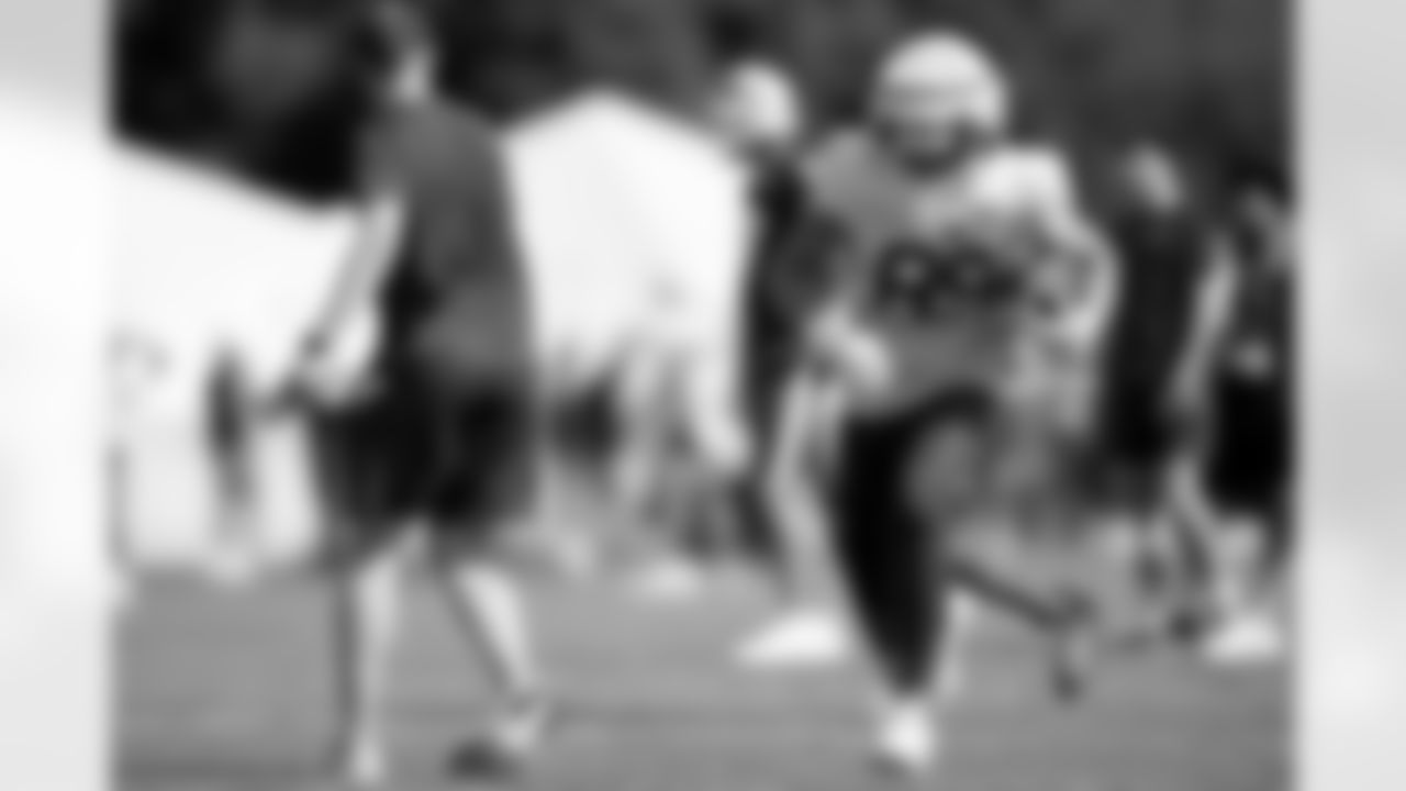 Stephen Gosnell (89). Buffalo Bills Training Camp, July 29, 2025 at St. John Fisher University.