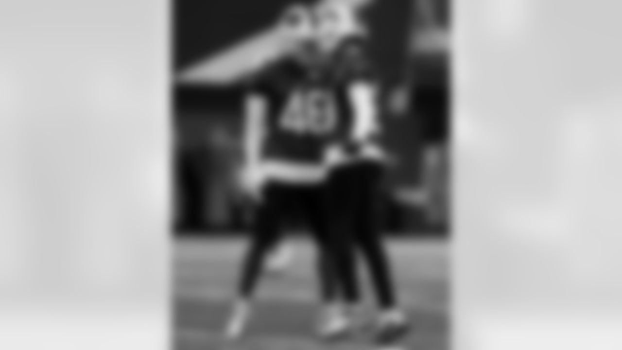 Ja'Marcus Ingram (46), Dane Jackson (23). Buffalo Bills Week 13 Practice, November 26, 2025 at Buffalo Bills Training Center.