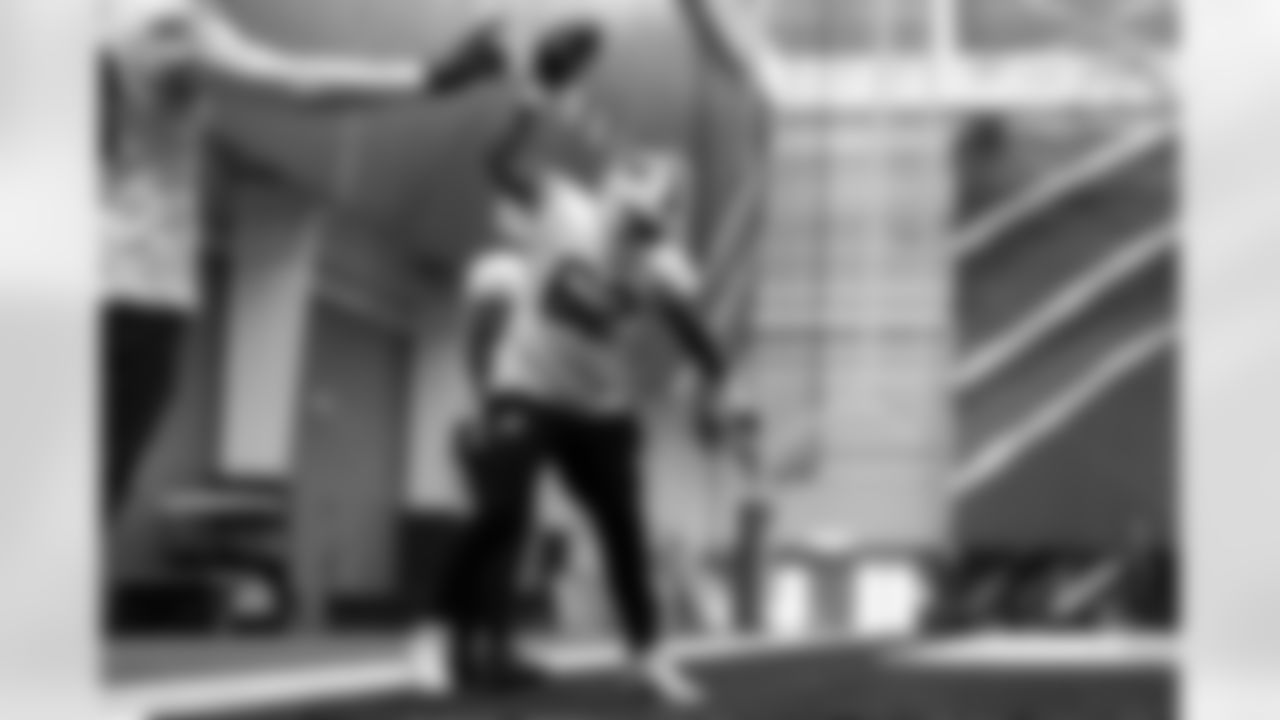 Sedrick Van Pran-Granger (62). Buffalo Bills Week 15 Practice, December 12, 2025 at Buffalo Bills Training Center.