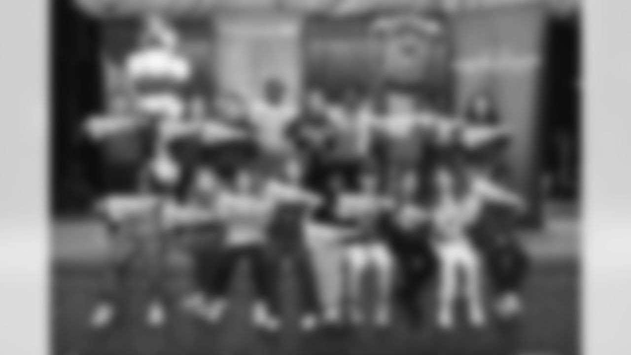 Billy Buffalo, DJ Milk, DJ Yes and Highmark host a Buffalo Bills pep rally for Heritage Heights Elementary students, November 14, 2025.