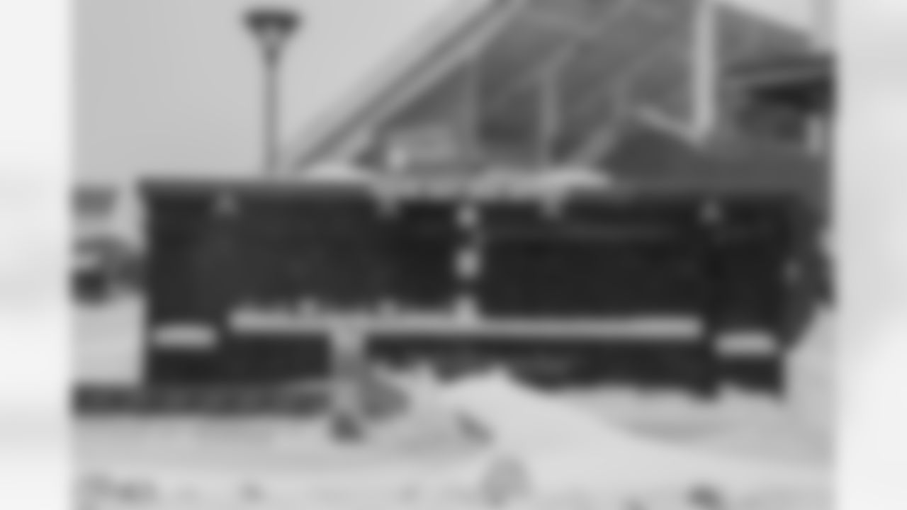 Snow removal at Highmark Stadium in preparation for a Divisional Round matchup against the Kansas City Chiefs, January 19, 2024.
