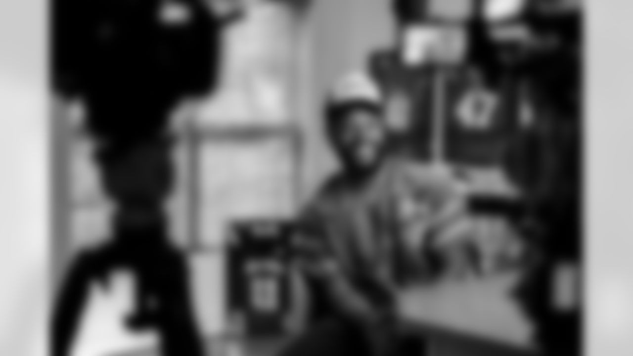 Christian Benford sits for his Beyond Blue & Red interview, April 07, 2025 in Owens Mills, Maryland.