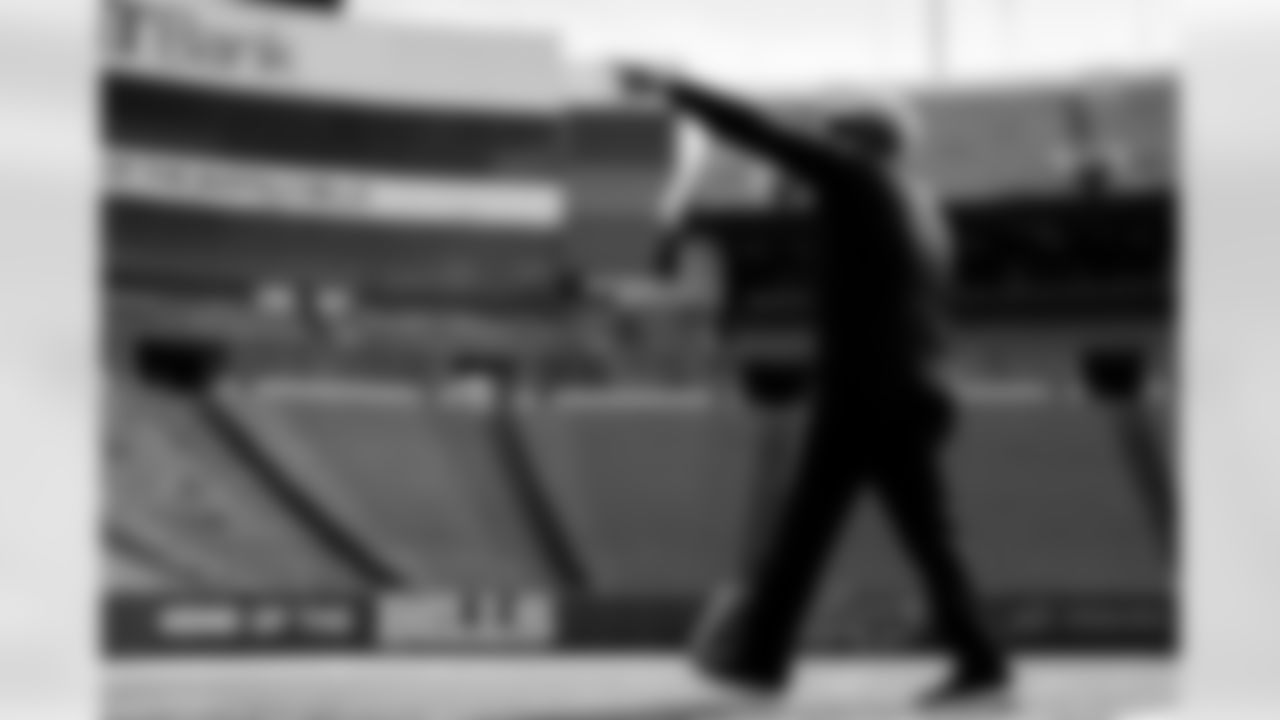 Behind-the-scenes from the Thurman Thomas video honoring the closing of Highmark Stadium, April 09, 2025.