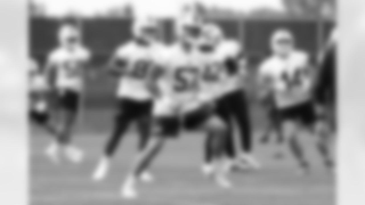 A.J. Epenesa (57). Buffalo Bills OTA workouts, June 03, 2025 at the Buffalo Bills Training Center.