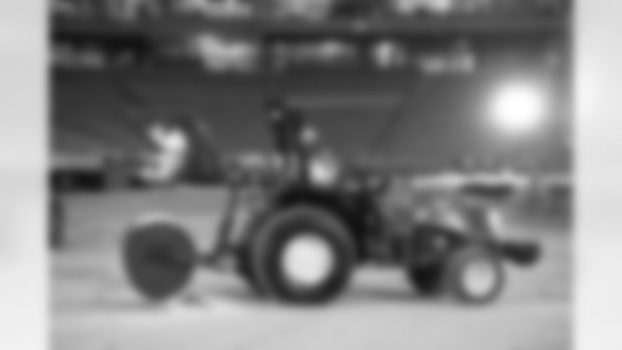 Crews lay the first sod at New Highmark Stadium, October 07, 2025.