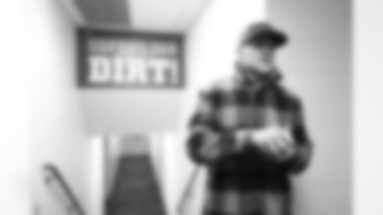 Buffalo Bills head coach Sean McDermott visits the locker room as he takes a long look around Highmark Stadium, January 03, 2026.