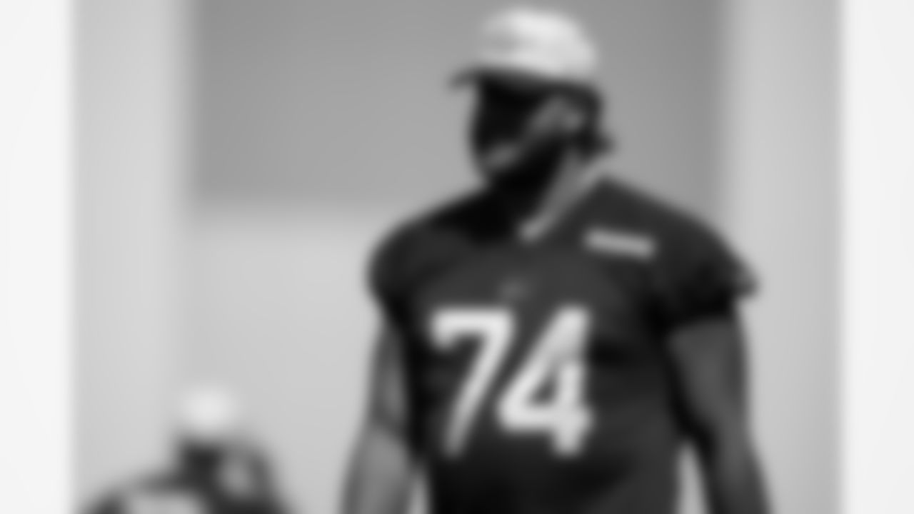 Ryan Van Demark (74). Buffalo Bills Practice, September 16, 2025 at Buffalo Bills Training Center.