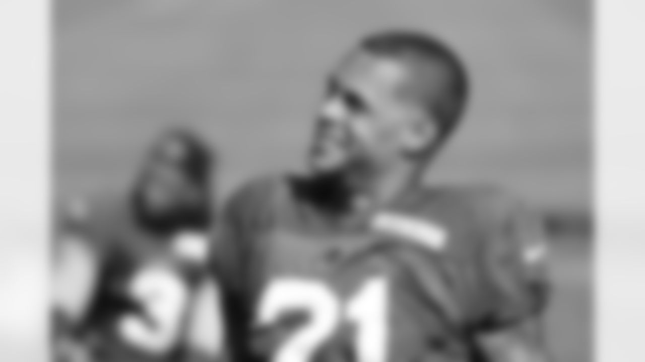 Jordan Poyer (21). Buffalo Bills Training Camp, August 27, 2025 at Buffalo Bills Training Facility.