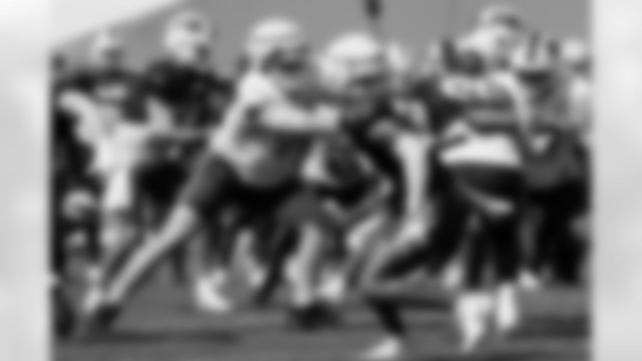 Chase Lundt (77). Buffalo Bills Training Camp, July 28, 2025 at St. John Fisher University.