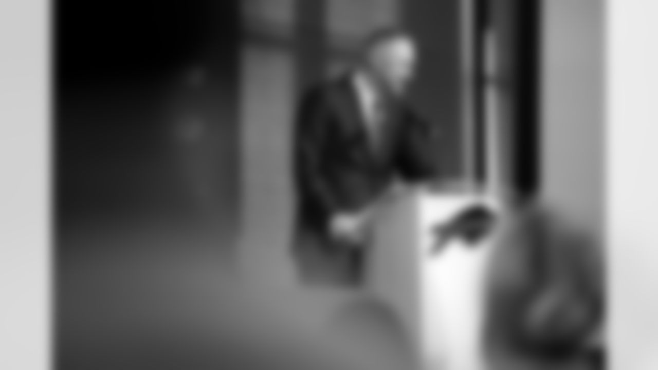 Joe Brady's Head Coach Introduction, January 29, 2026 at Buffalo Bills Training Center.