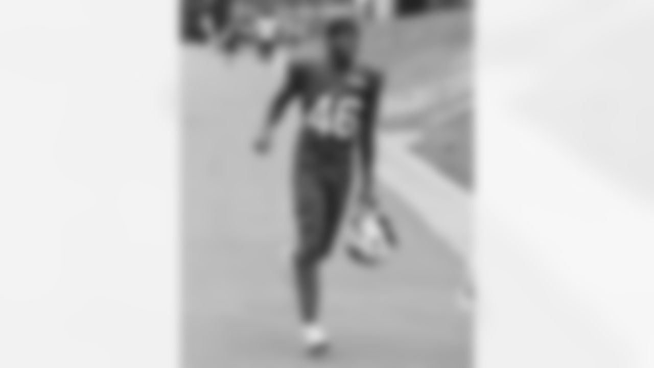 Ja'Marcus Ingram (46). Buffalo Bills Training Camp, August 21, 2025 at Buffalo Bills Training Facility.